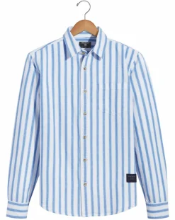 Sale Dockers Chemise Slim Alpha Icon à rayures bleu/blanc