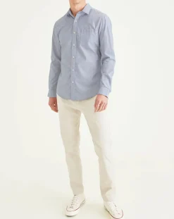 Dockers Chemise Slim Alpha Icon imprimée bleue