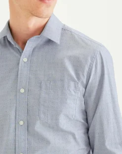 Dockers Chemise Slim Alpha Icon imprimée bleue