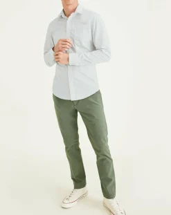 Online Dockers Chemise Slim Alpha Icon imprimée greige