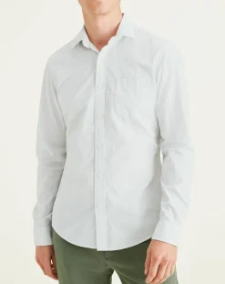 Online Dockers Chemise Slim Alpha Icon imprimée greige
