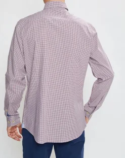 Homme Hackett London Chemise Slim Fit à carreaux rouge