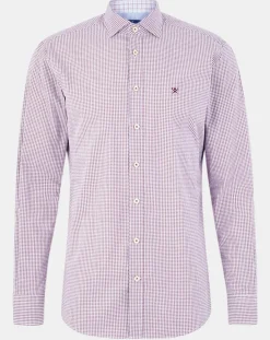 Homme Hackett London Chemise Slim Fit à carreaux rouge