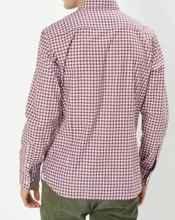 Discount Hackett London Chemise Slim Fit à carreaux vichy rouge/blanc