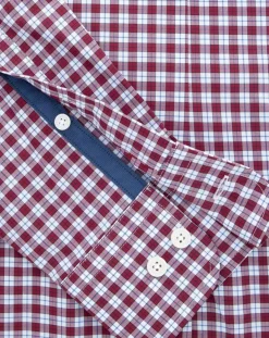 Discount Hackett London Chemise Slim Fit à carreaux vichy rouge/blanc