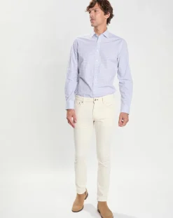Sale Hackett London Chemise Slim Fit à carreaux bleue