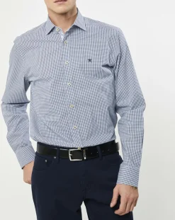 Femme Hackett London Chemise Slim Fit carreaux bleue