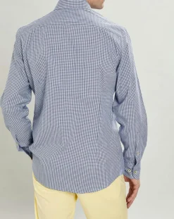 Femme Hackett London Chemise Slim Fit carreaux bleue