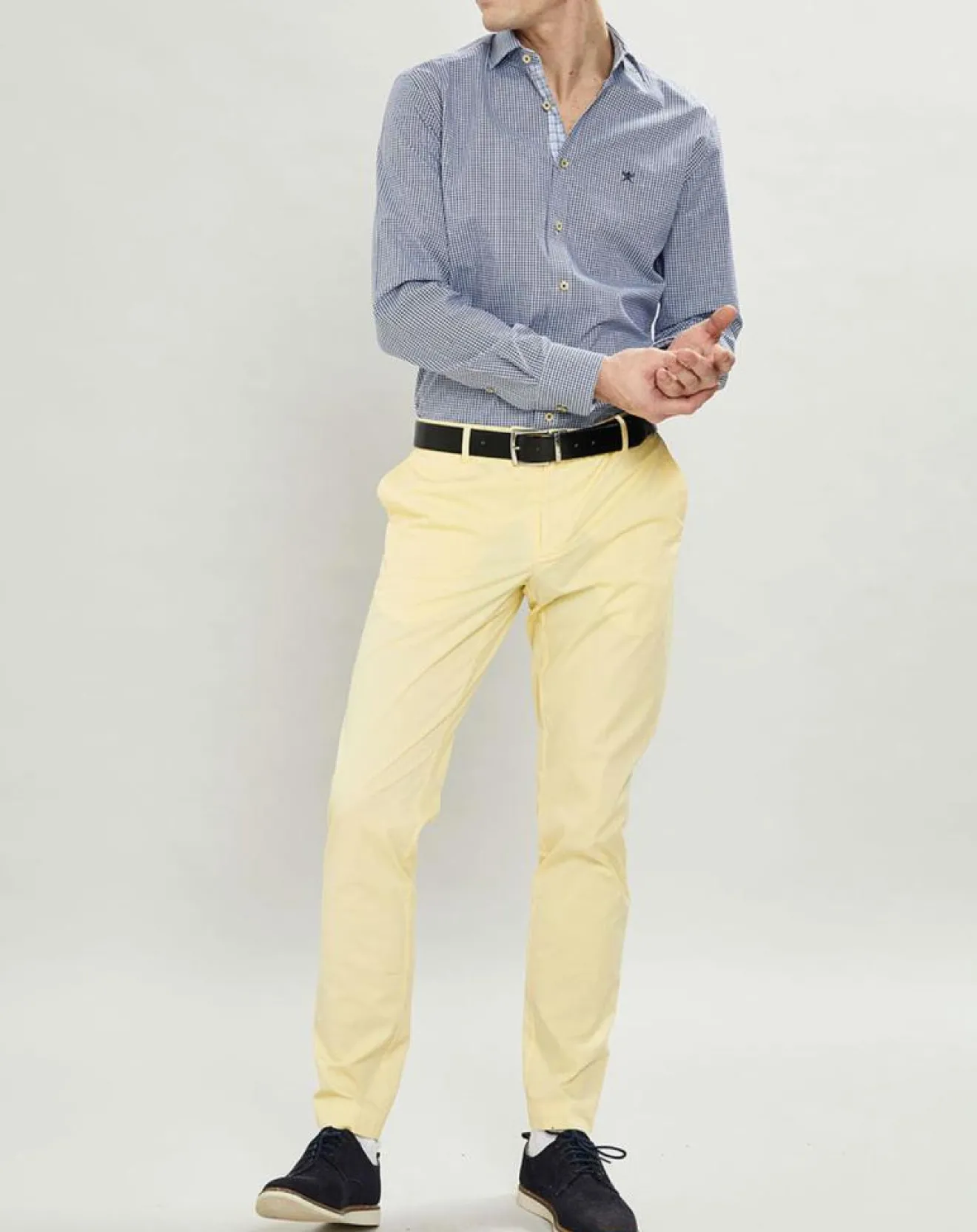 Femme Hackett London Chemise Slim Fit carreaux bleue