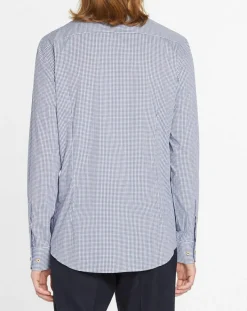 Femme Hackett London Chemise Slim Fit carreaux bleue