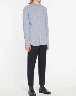 Femme Hackett London Chemise Slim Fit carreaux bleue