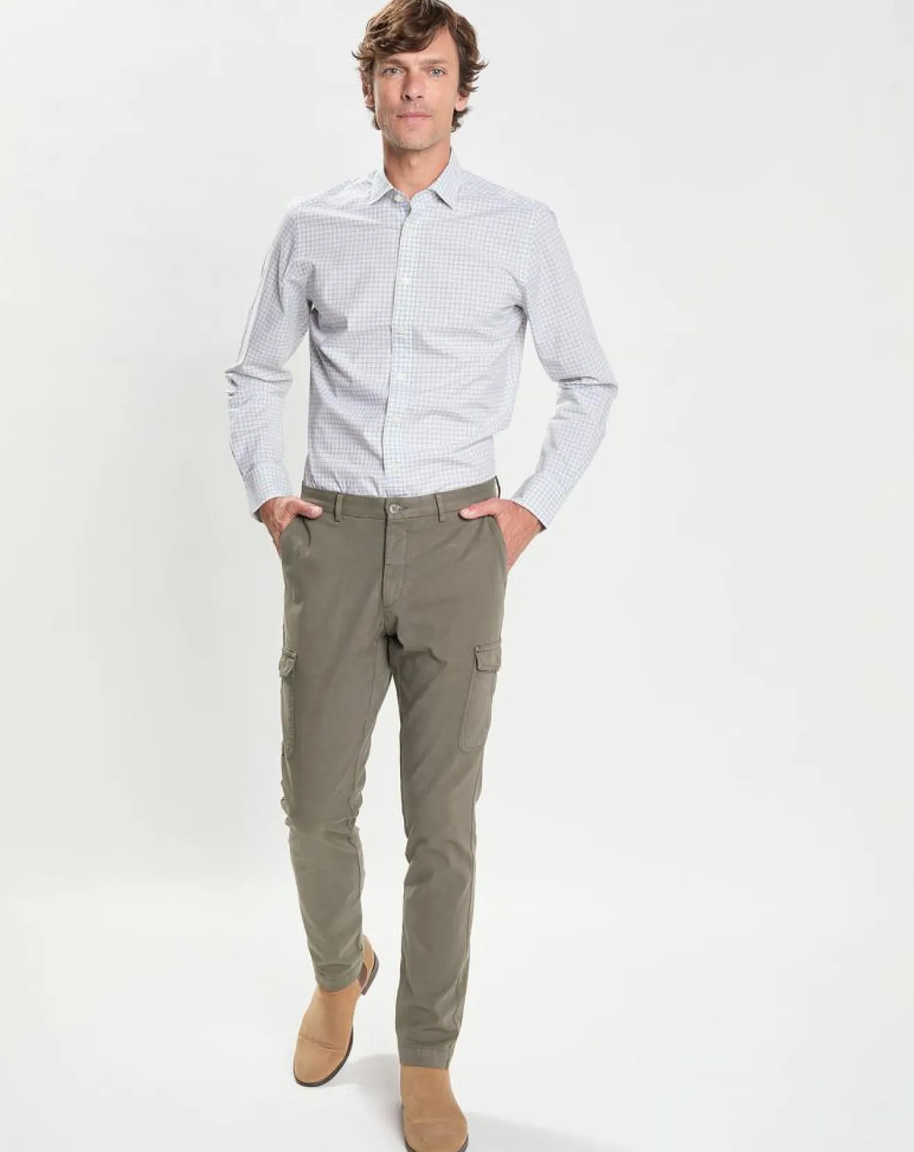 Homme Hackett London Chemise Slim Fit à carreaux vert/multicolore