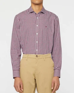 Hot Hackett London Chemise Slim Fit à imprimé vichy rouge/blanc