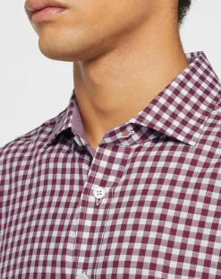 Hot Hackett London Chemise Slim Fit à imprimé vichy rouge/blanc