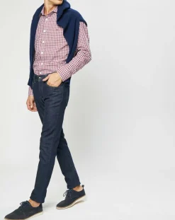 Hot Hackett London Chemise Slim Fit à imprimé vichy rouge/blanc