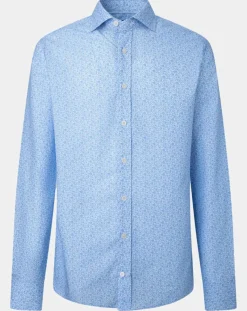 Online Hackett London Chemise Slim Fit à imprimé coquillage bleu ciel