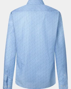 Online Hackett London Chemise Slim Fit à imprimé coquillage bleu ciel