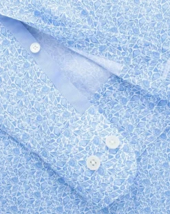 Online Hackett London Chemise Slim Fit à imprimé coquillage bleu ciel