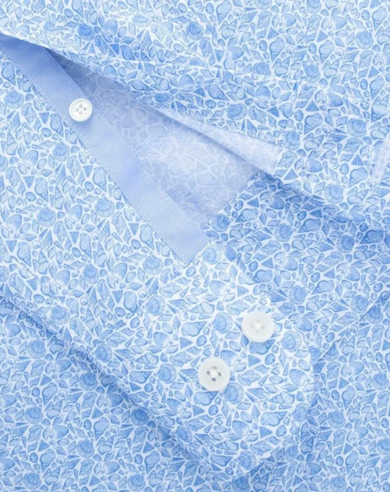 Online Hackett London Chemise Slim Fit à imprimé coquillage bleu ciel