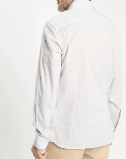 Hot Hackett London Chemise Slim Fit à imprimé foulard blanche