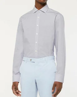 Online Hackett London Chemise Slim Fit à imprimé ancres bleu ciel/blanc