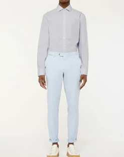 Online Hackett London Chemise Slim Fit à imprimé ancres bleu ciel/blanc