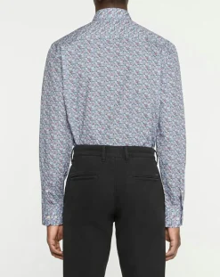Homme Hackett London Chemise Slim Fit à imprimé floral bleue