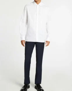 Homme Hackett London Chemise Slim Fit à pois blanche