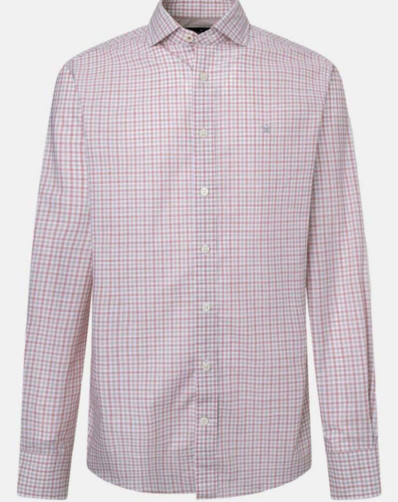 Homme Hackett London Chemise Slim Fit à vichy tricolore orange moyen