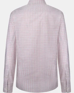 Homme Hackett London Chemise Slim Fit à vichy tricolore orange moyen