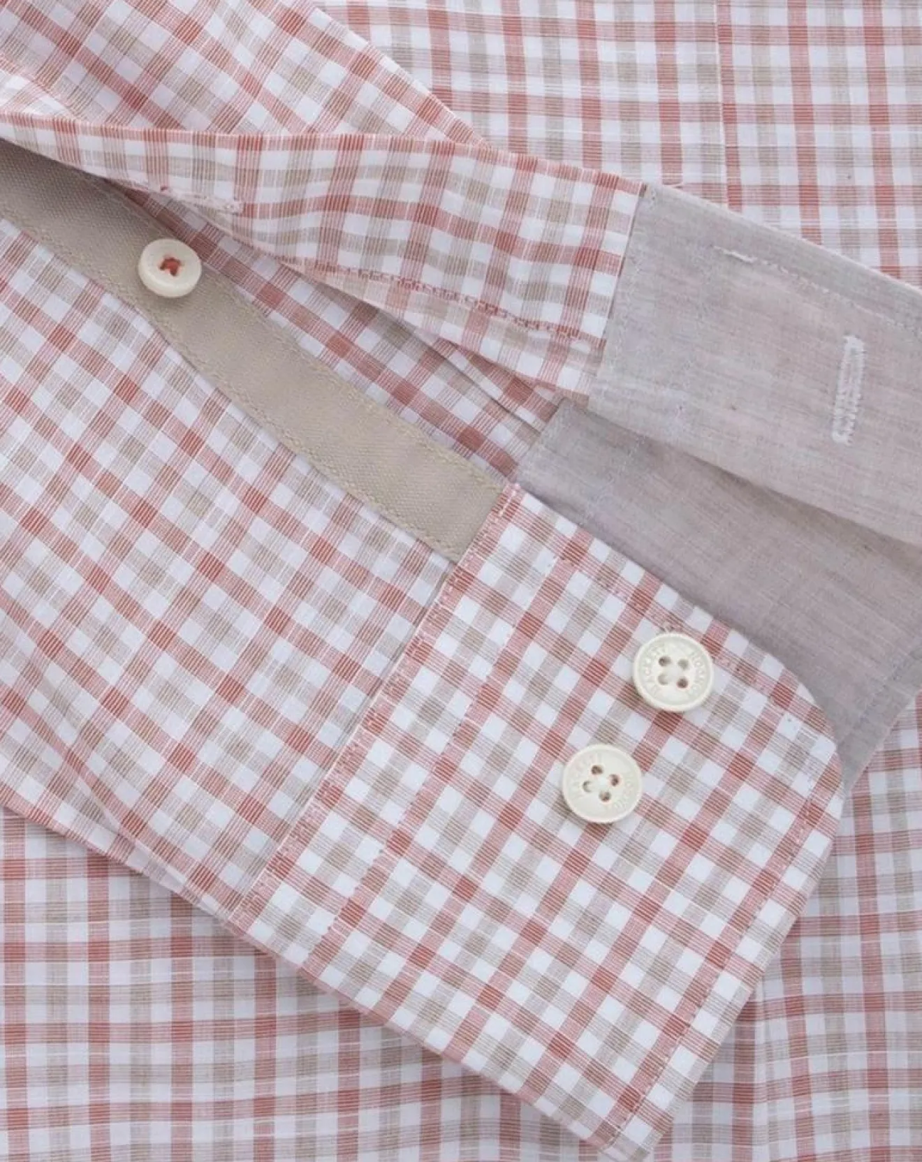 Homme Hackett London Chemise Slim Fit à vichy tricolore orange moyen