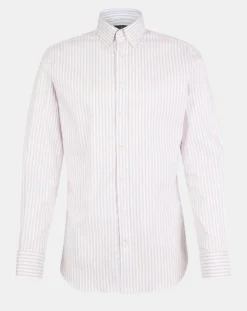 Homme Hackett London Chemise Slim Fit Biface à rayures rose