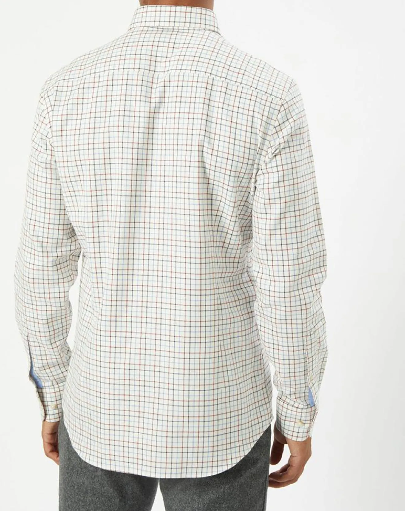 Homme Hackett London Chemise Slim Fit en Flanelle à carreaux écru/rouge/bleu