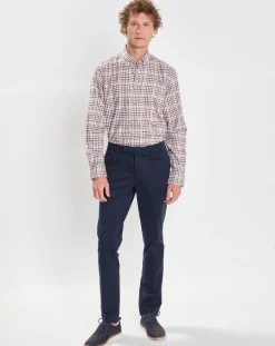 Homme Hackett London Chemise Slim Fit en Flanelle Vichy multicolore