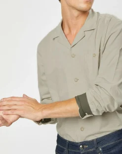 Homme Hackett London Chemise Slim Fit en Laine mélangée beige