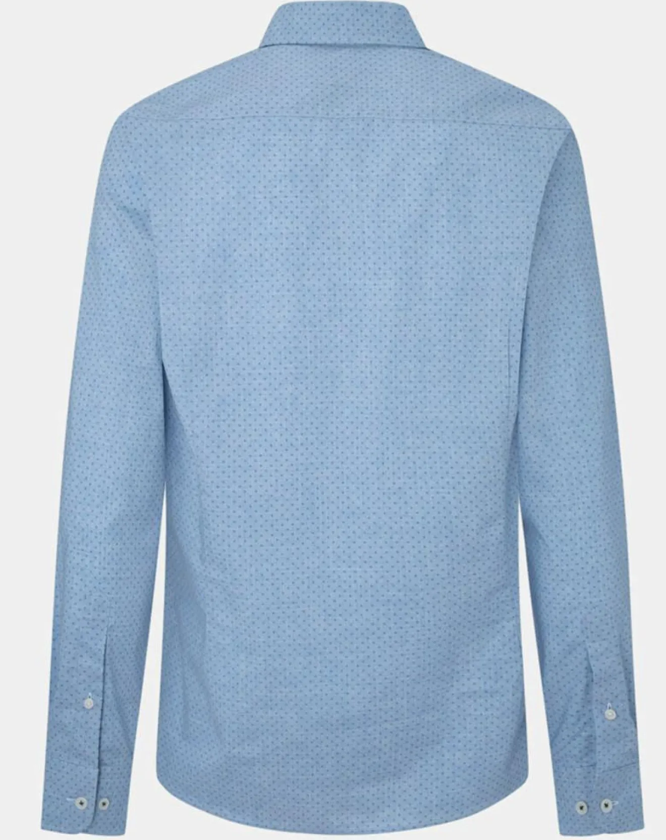 New Hackett London Chemise Slim Fit en Popeline imprimée floral bleu ciel