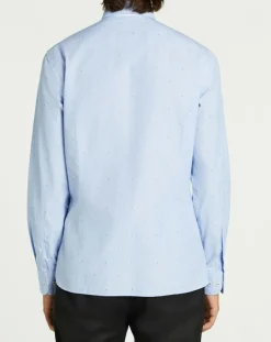 Discount Hackett London Chemise Slim Fit Fil Coupé imprimée bleue