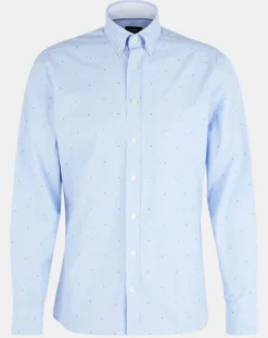 Discount Hackett London Chemise Slim Fit Fil Coupé imprimée bleue