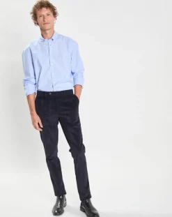 Homme Hackett London Chemise Slim Fit Fil Coupé imprimée bleue