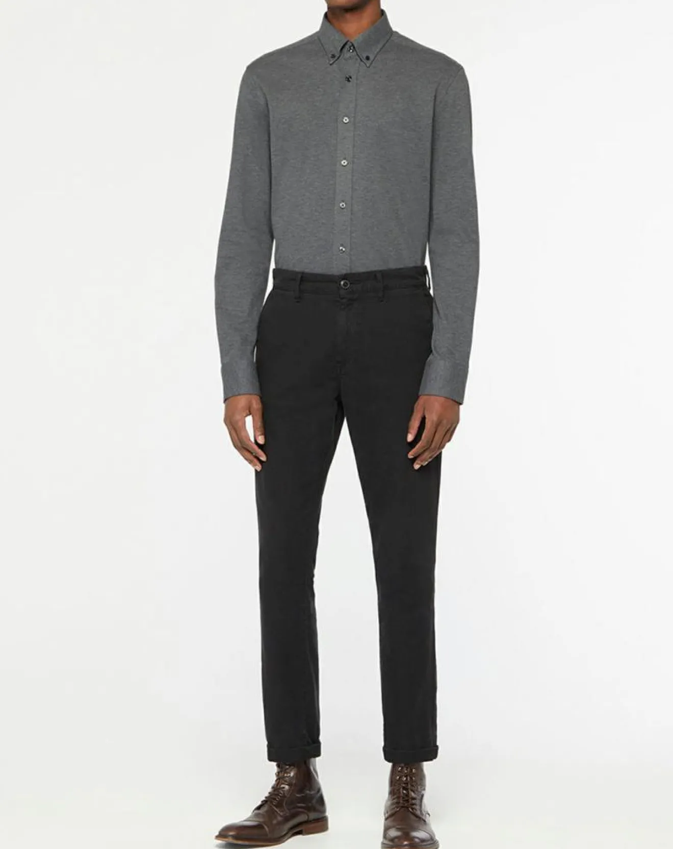 Hackett London Chemise Slim Fit gris moyen