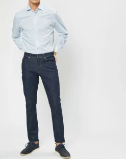 Homme Hackett London Chemise Slim Fit Imprimé en allover bleu clair