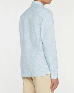 Homme Hackett London Chemise Slim Fit Imprimé en allover bleu clair