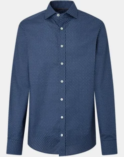 Homme Hackett London Chemise Slim Fit imprimée bleu foncé