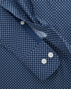 Homme Hackett London Chemise Slim Fit imprimée bleu foncé