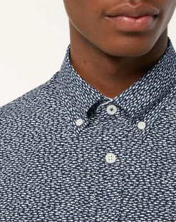 Best Hackett London Chemise Slim Fit imprimée bleue