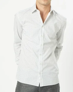 Best Hackett London Chemise Slim Fit imprimée foulard blanche