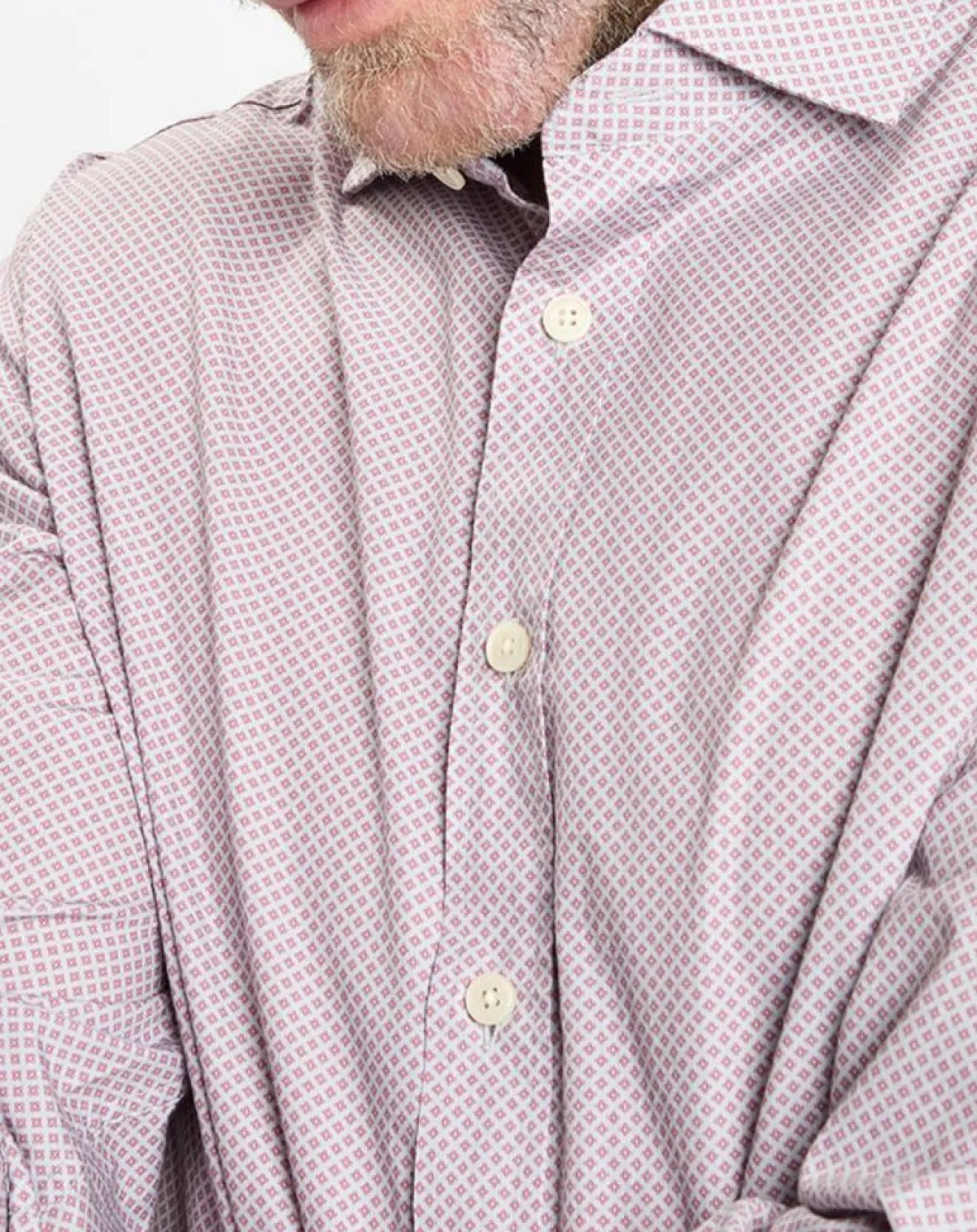 New Hackett London Chemise Slim Fit imprimée gris/bordeaux