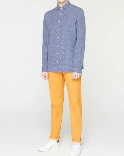 Homme Hackett London Chemise Slim Fit imprimée bleu foncé