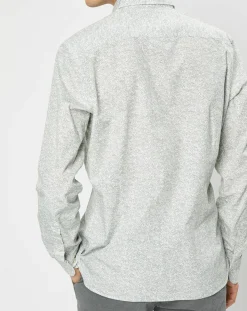 New Hackett London Chemise Slim Fit imprimée beige/kaki