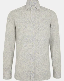 Homme Hackett London Chemise Slim Fit imprimée bleu ciel